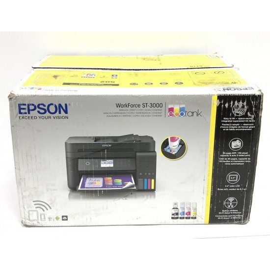 EPSON WorkForce ST-3000 Color MFP Supertank Printer New 100-240V Print Copy Scan