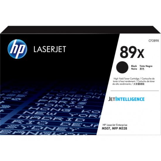 HP 89X High Yield Original LaserJet Toner Cartridge, Black (CF289X)