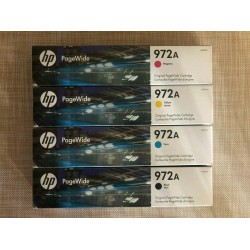 HP 972A Black,Yellow,Cyan & Magenta Ink  *Lot of 4 Cartridges* Exp Date 2023