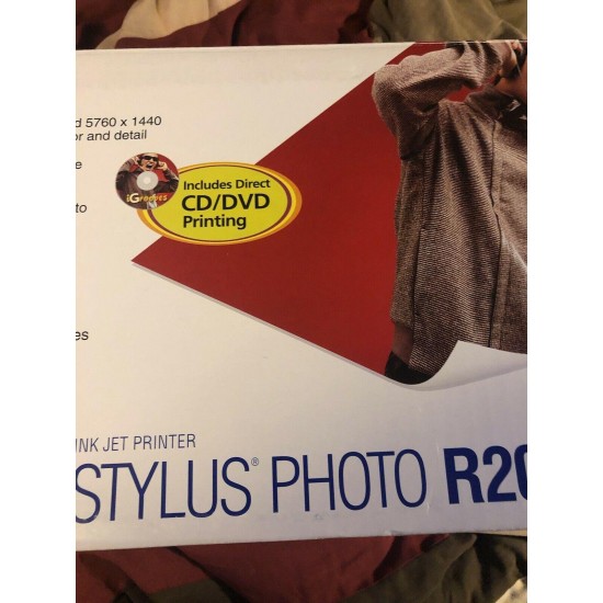 Epson Stylus Photo R200 Digital Photo Inkjet Printer CD DVD Printing NEW SEALED