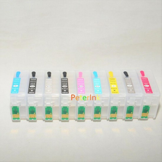 Empty, PIG., SUB., Refillable Ink Cartridge kit R3000 T157 157 alternative for A