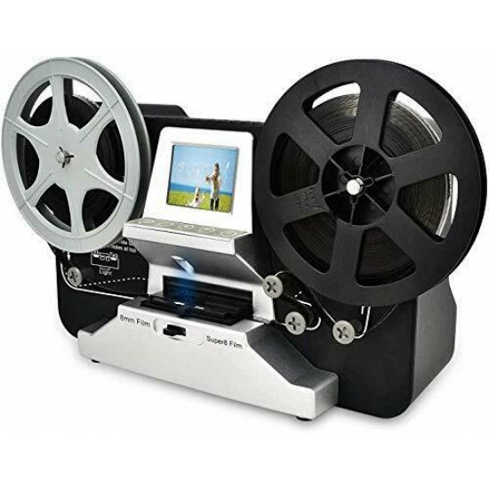 Jancane Super 8/8mm Film Scanner, ConvertsConvert 3 inch and 5 inch 8mm Super 8