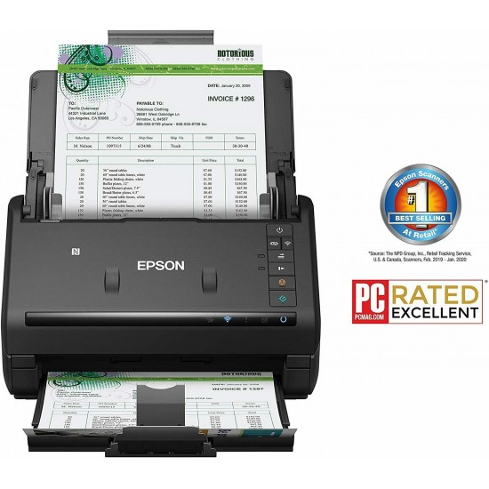 New Epson WorkForce ES-500WR Wireless Color Receipt Document Scanner w/ Warranty