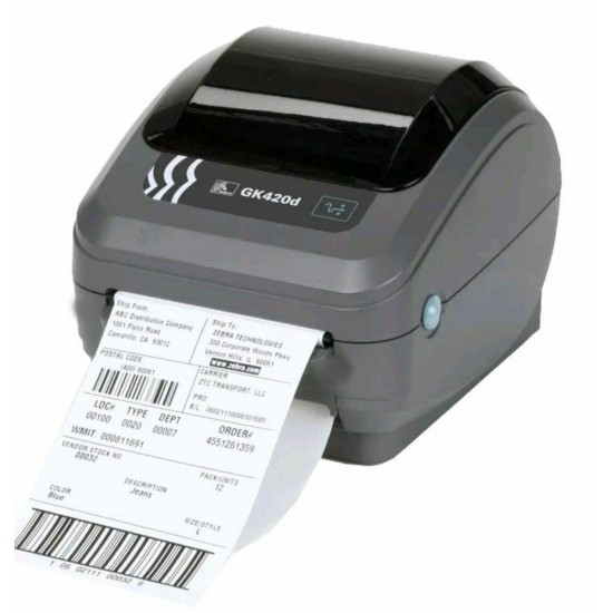 Zebra GK420d Thermal Label Printer LAN Ethernet Network USB USPS  Shipping