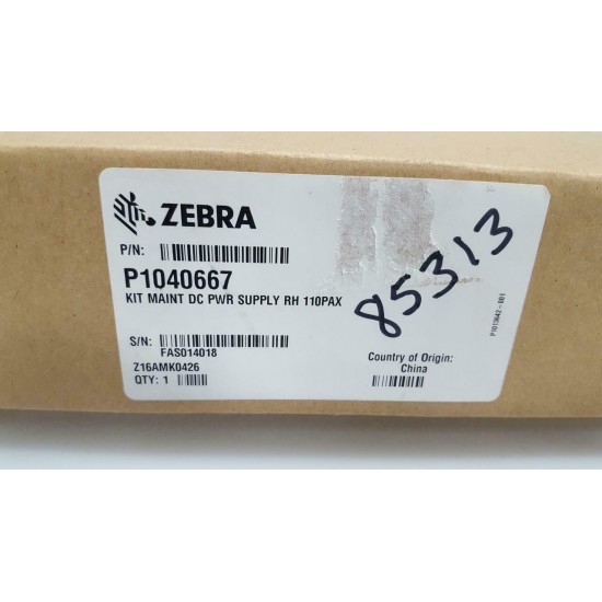 Zebra P1040667 Kit Maint DC Power Supply RH 110PAX New in Open Box