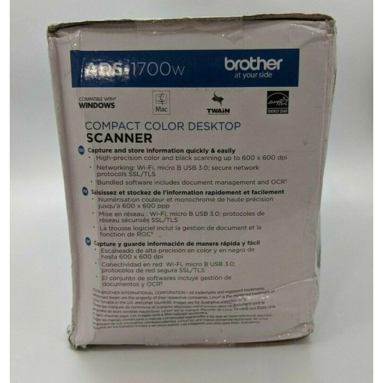 New ADS Brother Wireless Compact Desktop Scanner - SH0421