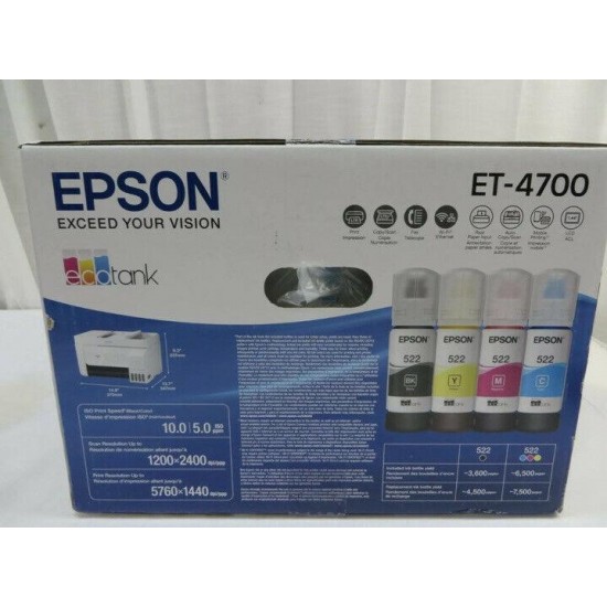 Epson EcoTank ET-4700 All-in-One Supertank Printer FREE SHIPPING IMMEDIATELY