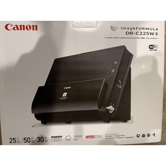 Canon imageFORMULA DR-C225W II Flatbed Scanner - 600 dpi Optical