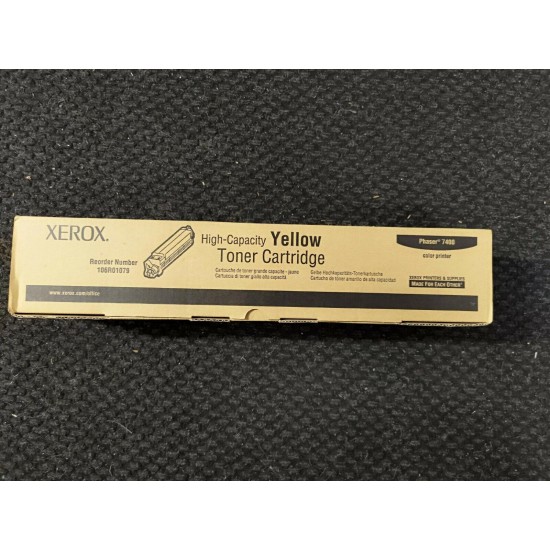 Genuine Xerox 106R01079 High Capacity Yellow Toner for Phaser 7400