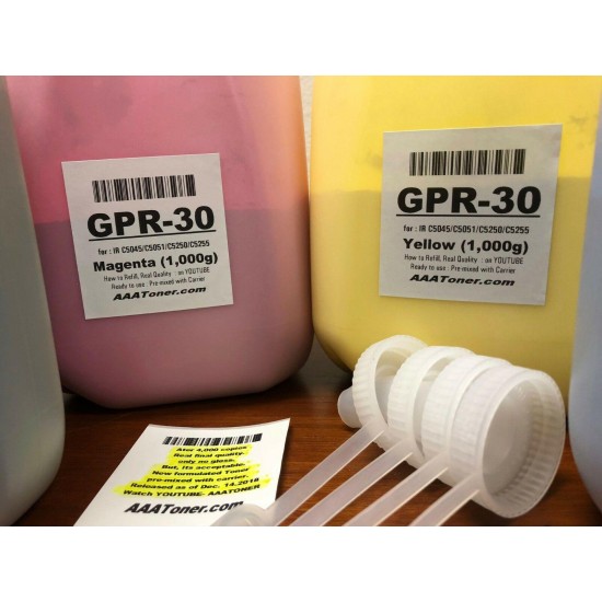 (4,000g) GPR-30 Toner Carrier mixed Refill for Canon C5045/C5051/C5250/C5255