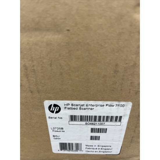 HP Scan Jet Enterprise Flow 7500 Flatbed Scanner  L2725B   *  NEW  *