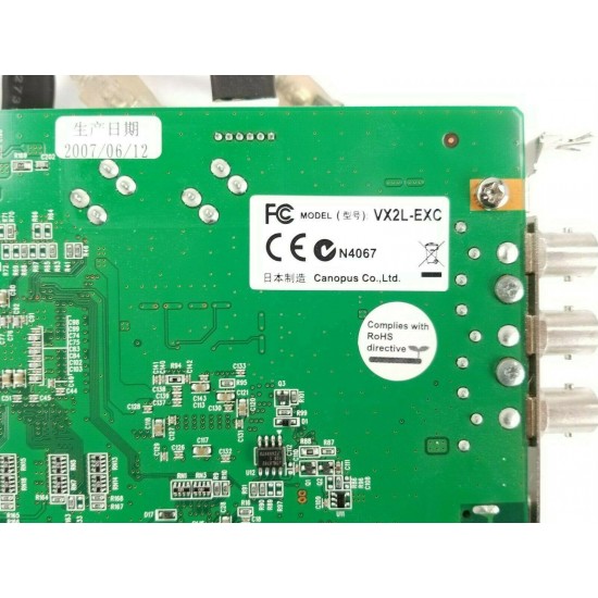 Canopus NHX-E2 PCI-E Non-Linear Editing card with NHX-E1