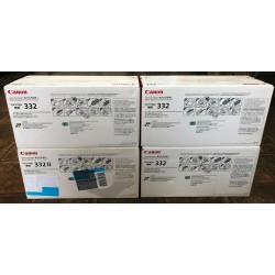 Canon Genuine 332II 332 Toner Set - Cyan Magenta Yellow Black - LBP7780  CRG-332