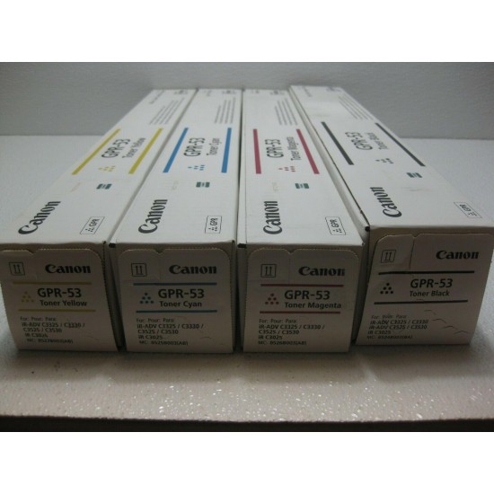 Canon Genuine Toner GPR-53 Set New *** SHIPS OVERBOXED ***