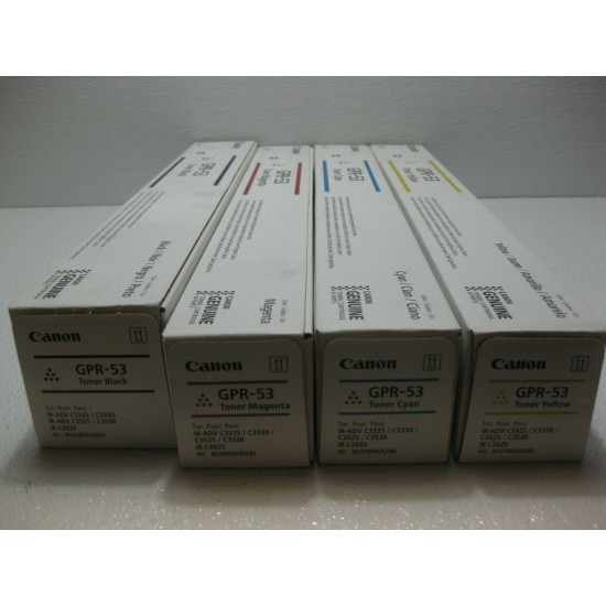 Canon Genuine Toner GPR-53 Set New *** SHIPS OVERBOXED ***