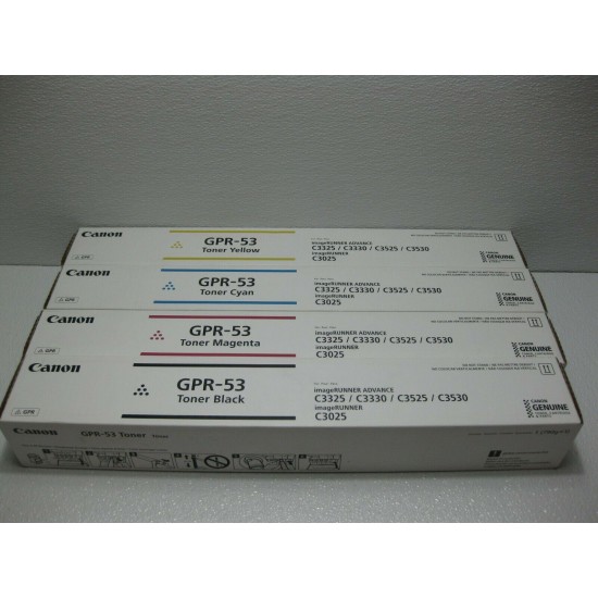 Canon Genuine Toner GPR-53 Set New *** SHIPS OVERBOXED ***