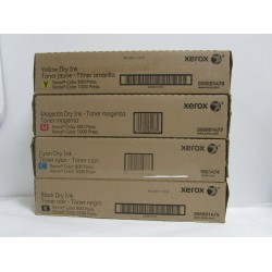 GENUINE XEROX COLOR 800/1000 PRESS TONER SET NEW SEALED SEE PHOTOS SHIPS FREE!