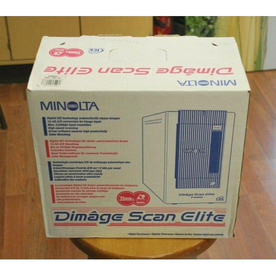 NOS Minolta Dimage Scan Elite F-2900 35mm Film Scanner SCSI, in original box