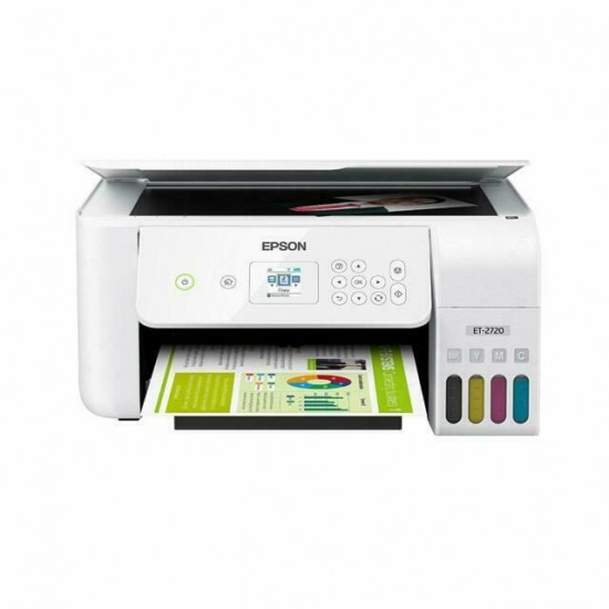 Brand Epson EcoTank ET-2720 Wireless All-in-One Inkjet Printer White Box Open