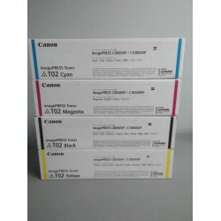 Canon T02 Toner Cartridge SET Yellow Magenta Cyan, Black imagePRESS C10000VP