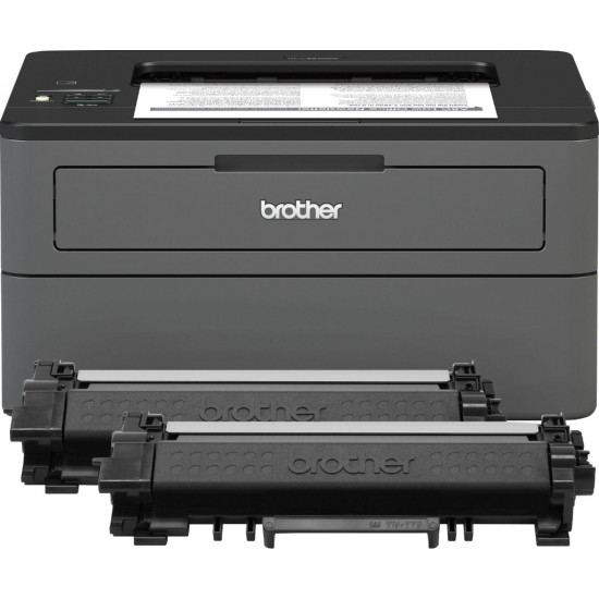 Brother - HL-L2370DW XL Wireless Black-and-White Laser Printer - Gray