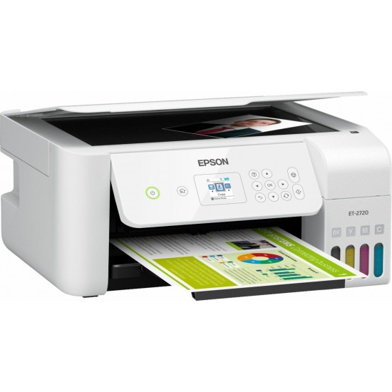 Brand Epson EcoTank ET-2720 Wireless All-in-One Inkjet Printer White Box Open