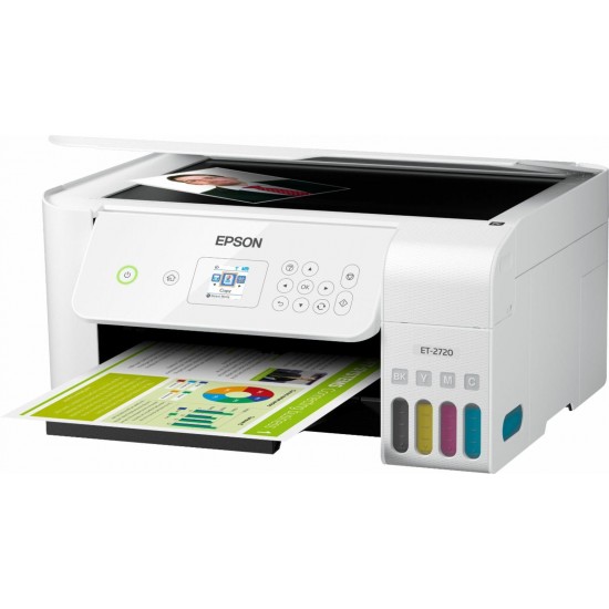 Brand Epson EcoTank ET-2720 Wireless All-in-One Inkjet Printer White Box Open