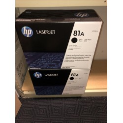 Lot of 2 x New Genuine HP 81A CF281A Black Toner Toners LASERJET - MINT Shape