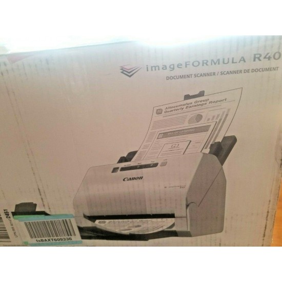 Canon Image FORMULA R40 Office Document Scanner, 600dpi, 24-bit Color *NEW*