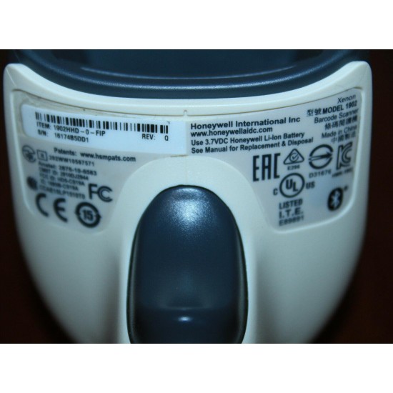 Honeywell Enhanced Xenon 1902h USB Wireless Barcode Scanner 1902HHD-0-FIP