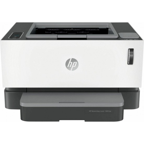 HP - Neverstop 1001nw Wireless Black-And-White Laser Printer - White