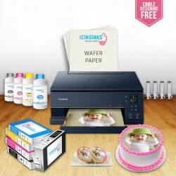 Edible Printer Bundle with Double Sets of Inks, Edible Paper, Ink Cartridges