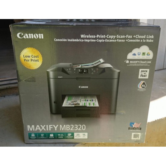 Canon MAXIFY MB2320 Wireless Office All-In-One Printer, Black ~ BRAND NEW