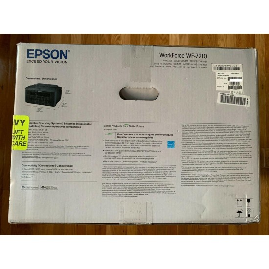Epson Workforce Wf 7210 Inkjet Photo Printer Black 6259