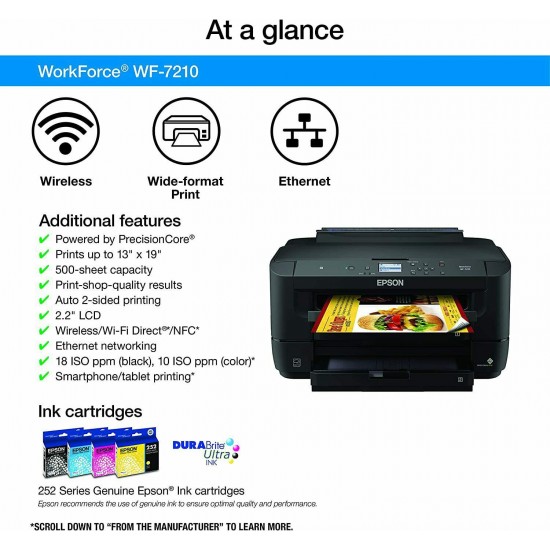 Epson Workforce Wf 7210 Inkjet Photo Printer Black 4501