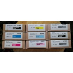 9 Genuine Epson 80ml ink 5801 5802 5803 5804 5805 5806 5807 5808 5809 for 3800