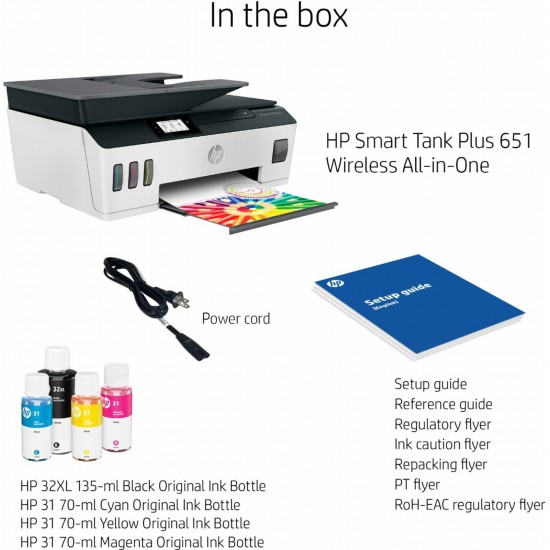 HP - Smart Tank Plus 651 Wireless All-In-One Inkjet Printer