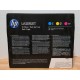 New! Genuine HP 305A CF370AM Toner Cartridges - Tri-Pack: Cyan, Magenta, Yellow