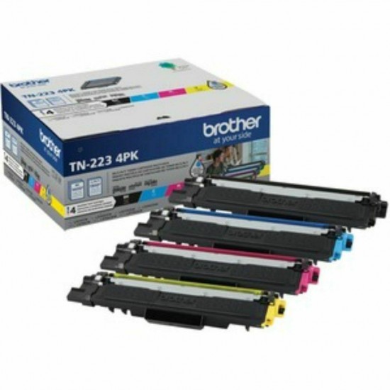 Brother TN223 Toner Cartridge Black Cyan Magenta Yellow TN2234PK