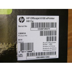 HP Officejet 6100 Standard Inkjet Printer