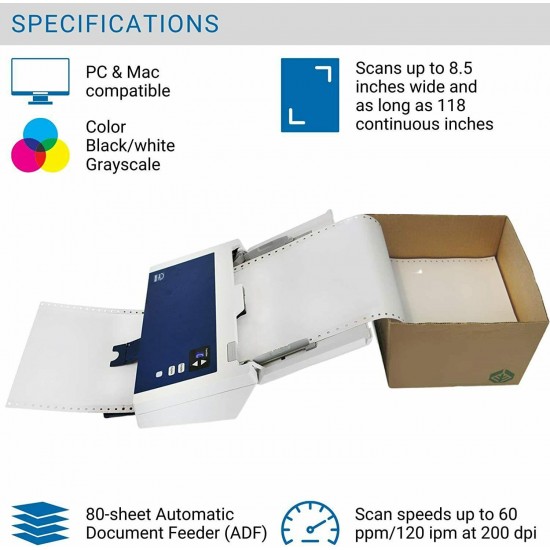 Xerox DocuMate 6440 Duplex Document Scanner for PC and Mac - New FREE SHIPPING