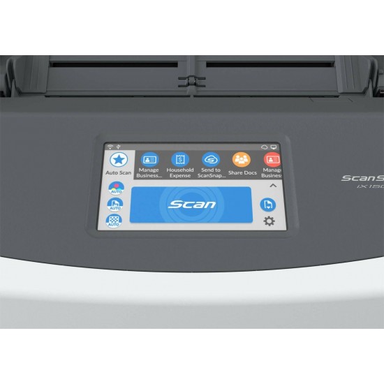 Fujitsu ScanSnap iX1500 Color Duplex Document Scanner with Touch Screen, White