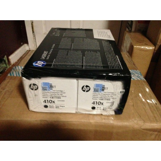 Genuine HP CF410X 410X DUAL PACK CF410XD FAST FREE SHIP, FREE RETURN, NO HASSLE