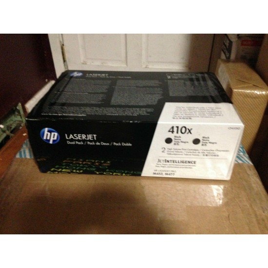 Genuine HP CF410X 410X DUAL PACK CF410XD FAST FREE SHIP, FREE RETURN, NO HASSLE