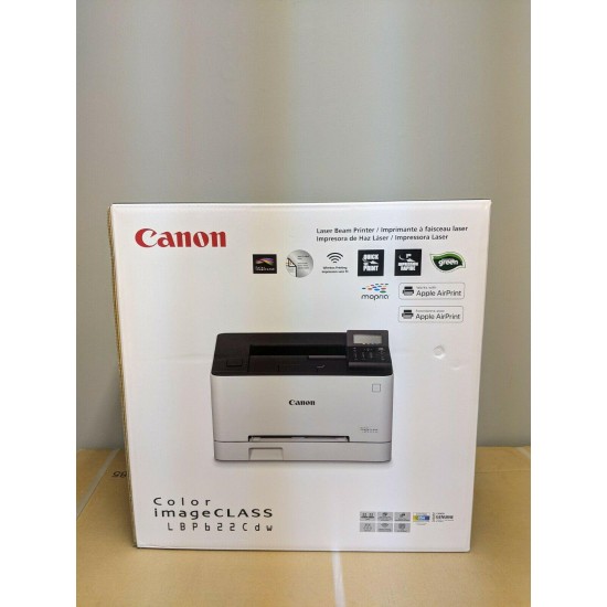 Wireless Canon Color Laser Printer Duplex WiFi USB Mobile Tablet Cloud LBP622Cdw