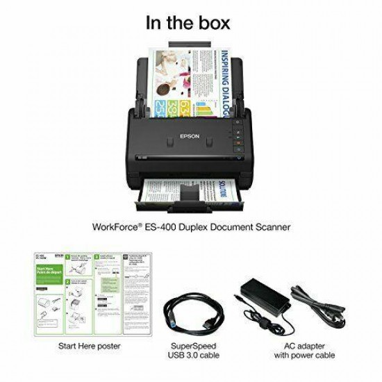 Epson B11B226201-RB WorkForce ES-400 Duplex Doc Scanner - Certified Refurbished