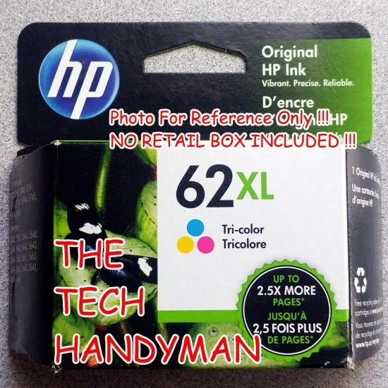 HP GENUINE 62XL TRI-COLOR INK (NO RETAIL BOX) OFFICEJET 5740 5742 5745 5746 8740