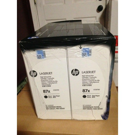 Brand New HP CF287XD (87X) Black Dual Pack FAST SHIP, FREE RETURN, WORRY-FREE!