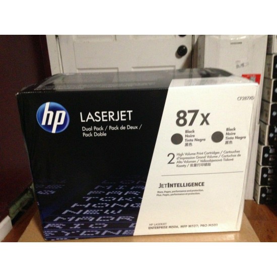 Brand New HP CF287XD (87X) Black Dual Pack FAST SHIP, FREE RETURN, WORRY-FREE!