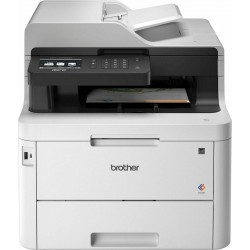 Brother - MFC-L3770CDW Wireless Color All-In-One Laser Printer - White